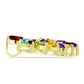 Goldplattierter Silberanhänger mit Barton Granat und marokkanischem Amethyst