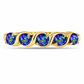 Goldplattierter Silberring mit mystischem Topas