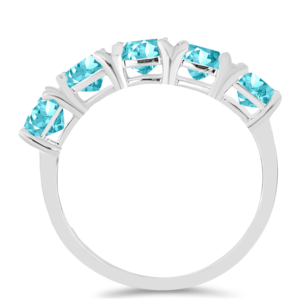Silberring mit Paraiba Quarz 2 