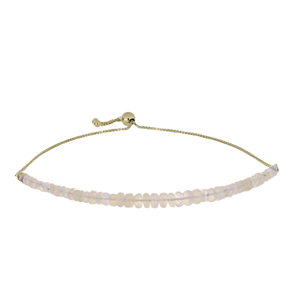 Goldplattiertes Silberarmband mit Welo-Opal 1 