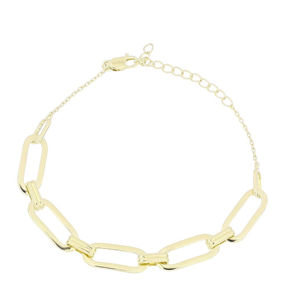Goldplattiertes Silberarmband 1 