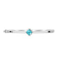 Silberarmreif mit Paraiba Quarz