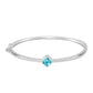 Silberarmreif mit Paraiba Quarz