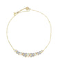 Goldplattiertes Silberarmband mit Welo-Opal und weißem Topas