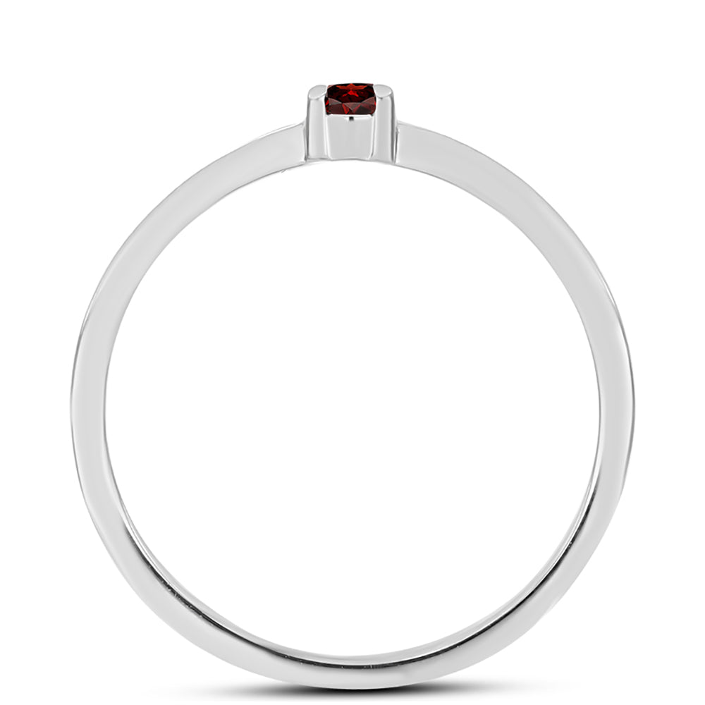 Silberring mit Barton Granat 2 