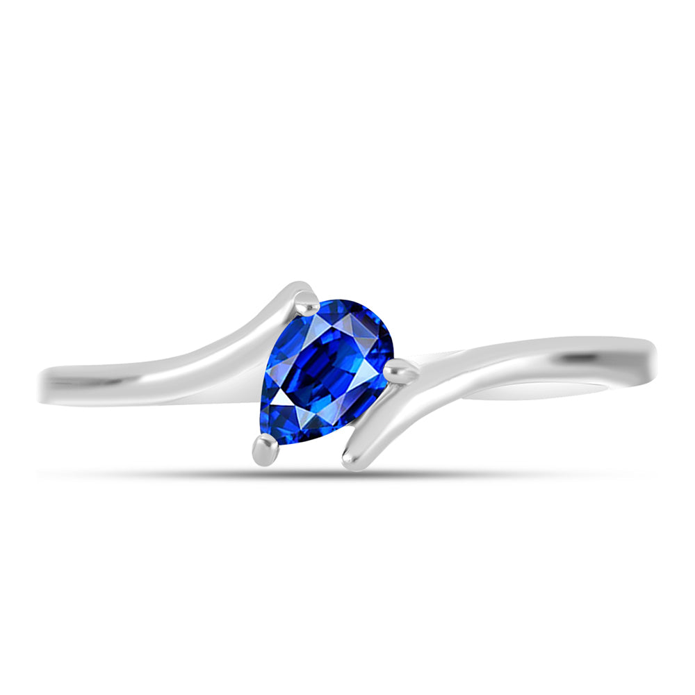 Silberring mit australischem blauem Saphir 1 