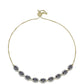Goldplattiertes Silberarmband mit mystischem Topas und weißem Topas