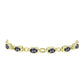 Goldplattiertes Silberarmband mit mystischem Topas