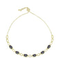 Goldplattiertes Silberarmband mit mystischem Topas