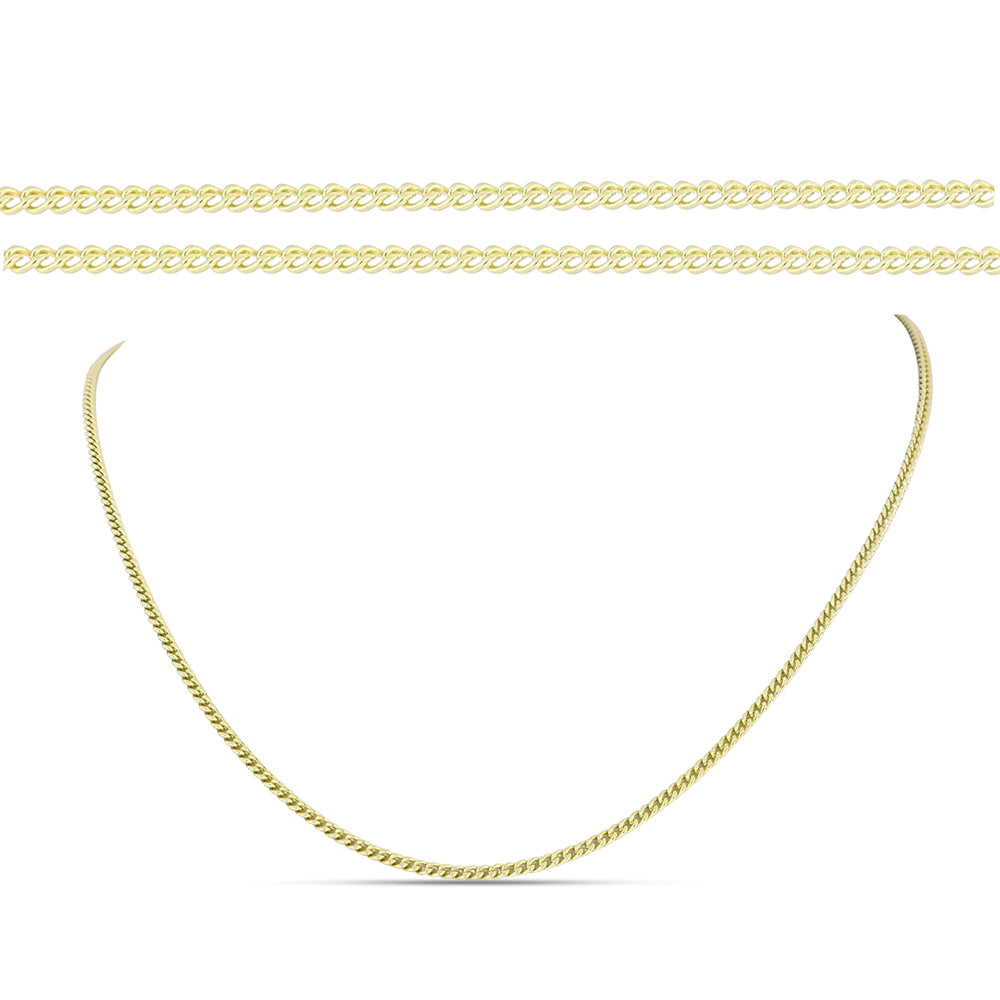 Goldplattierte Silberhalskette 1 