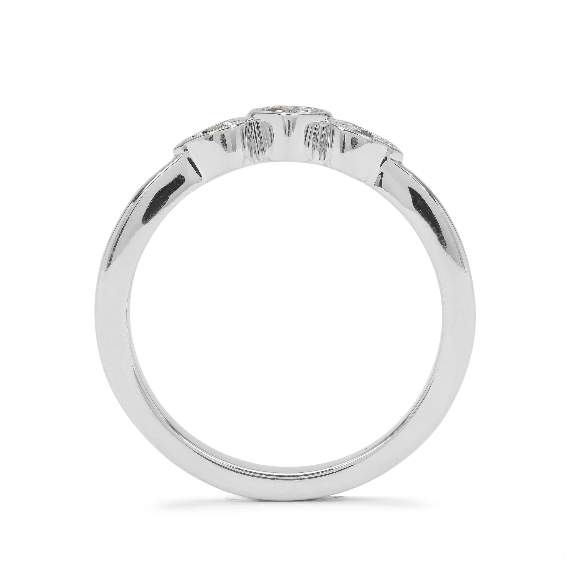 Silberring mit schwarzem Diamant 2 