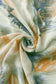 Floaty Feather Patterned Pale Blue Scarf-Shawl, 90 cm x 180 cm