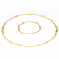 Schmuckgarnitur aus aus goldplattierter Legierung