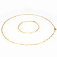 Schmuckgarnitur aus aus goldplattierter Legierung