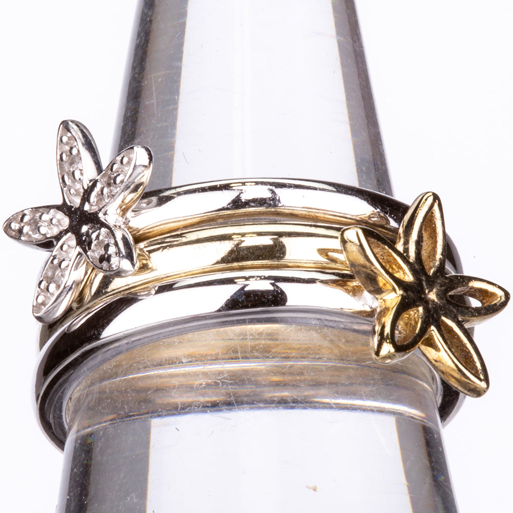 schmuckgarnitur aus Silber mit weißem Topas 1 