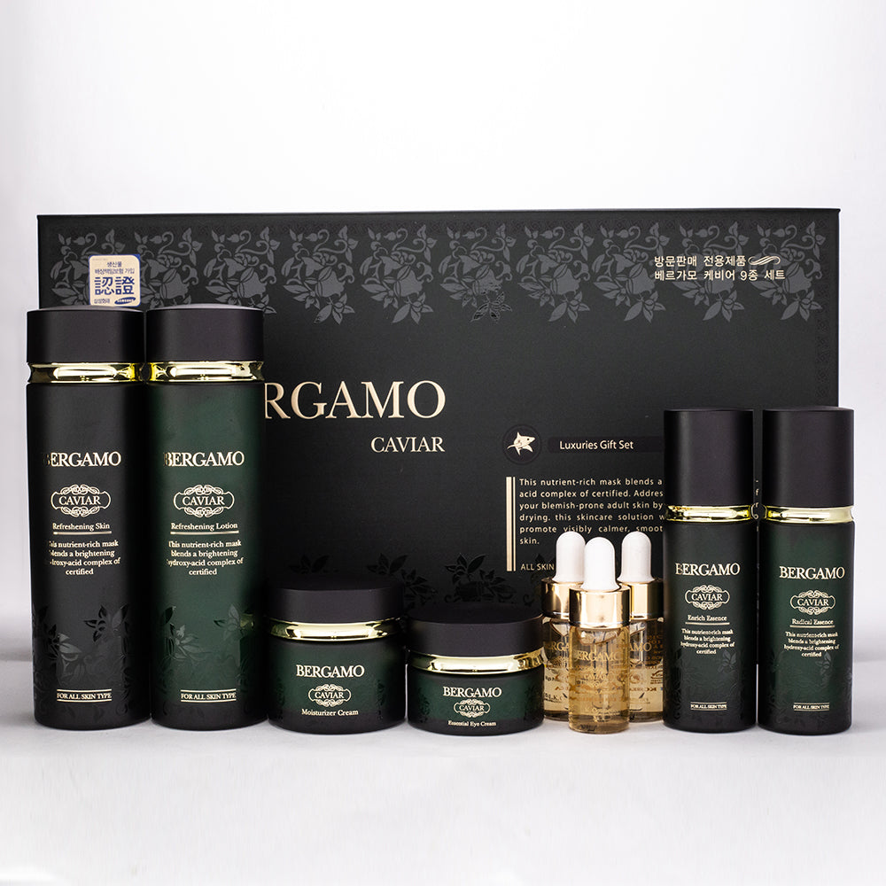 BERGAMO CAVIAR LUXUS-HAUTPFLEGESET 6 