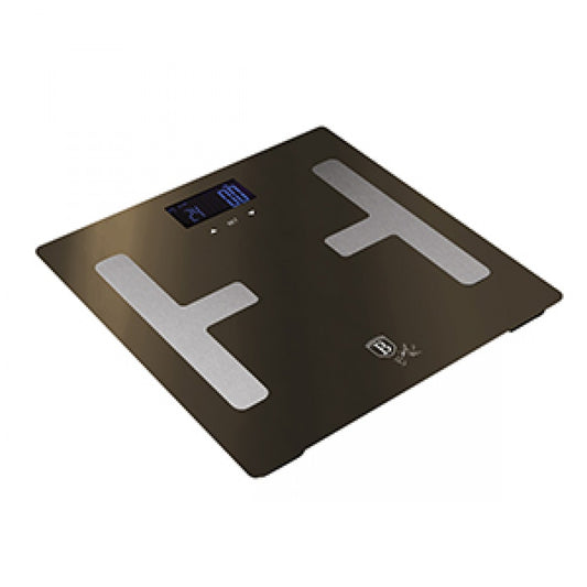Berlinger Haus Metallic Line Shiny Black Edition Körperfettwaage, Kapazität 180 kg, schwarz