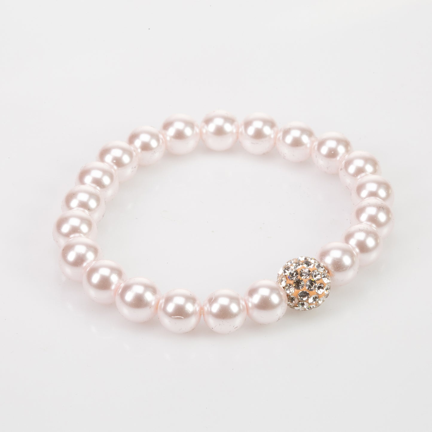 Vergoldetes Set mit Feueremaille und weißem Emporia® Kristall (Uhr + Armband)