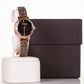 Luxury alloy watch with stones, japanese miyota movement, BLACK colour dial, with gift box, 19 cm