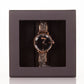 Luxury alloy watch with stones, japanese miyota movement, BLACK colour dial, with gift box, 19 cm
