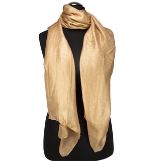 100% Viskose Modeschal mit Seidengefühl, Größe: 180 cm x 85 cm, Maschinenwaschbar bei 30 Grad, Farbe: SAND