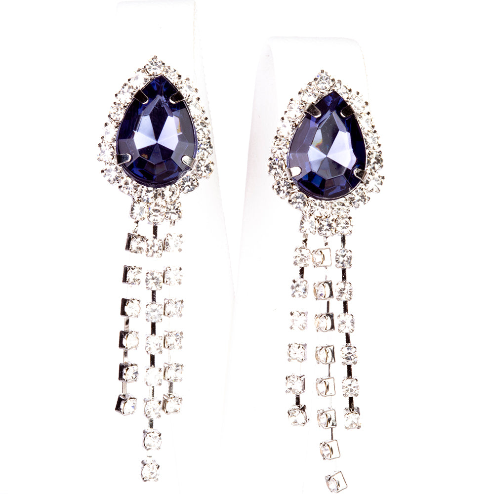 Uhr aus goldplattierter Legierung mit blauem Emporia®-Kristall