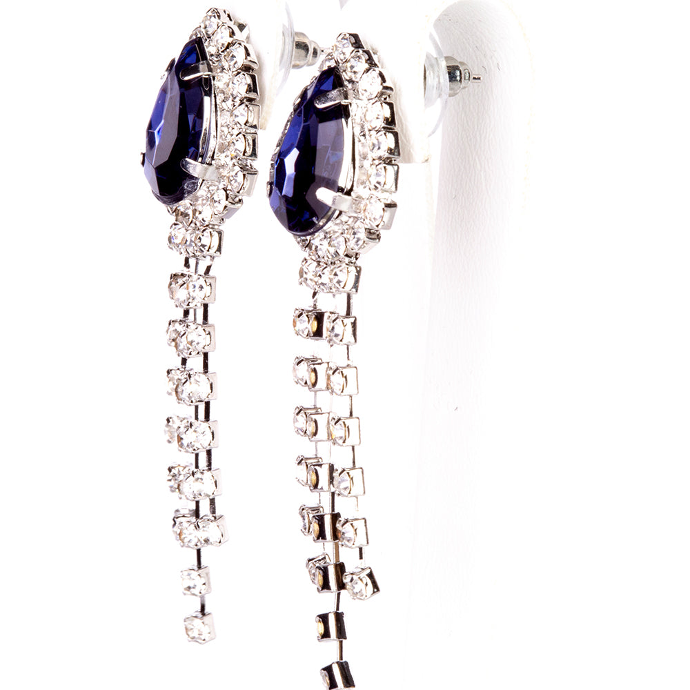 Uhr aus goldplattierter Legierung mit blauem Emporia®-Kristall