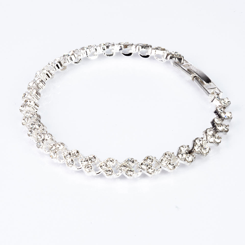 Uhr aus goldplattierter Legierung mit blauem Emporia®-Kristall 8 