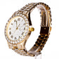 Uhr aus goldplattierter Legierung mit weißem Emporia® Kristall