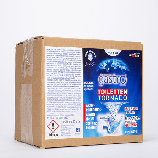 Gastro Toilet Tornado Abflussreinigungs-Tabs, 10 Stück