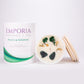 Emporia Organics Duftkerze im Glas: Fidschi - PEACE & WISDOM, mit Malachit, Duft: Wildbirne und Patchouli, 100% Sojawachs, 230 g