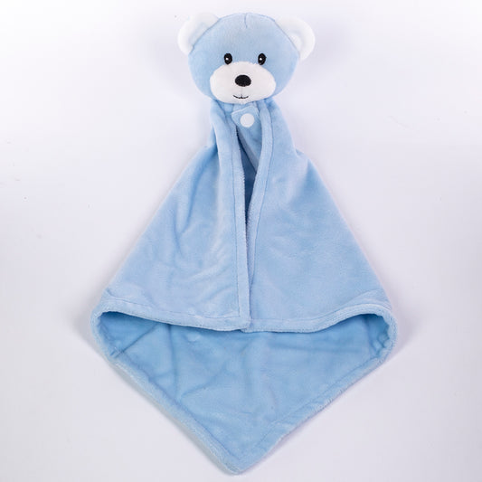Babydecke und Schnuffeltuch mit Hund, Größe: 90 X 75 cm, Farbe: blau