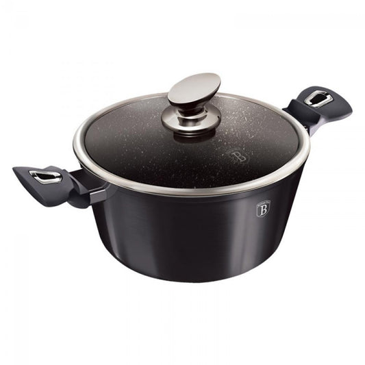 Kasserolle mit Deckel, 24 cm, Schwarz Vantage Collection