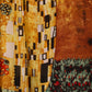 100% Seidenschal, 90 cm x 180 cm, Klimt Der Kuss