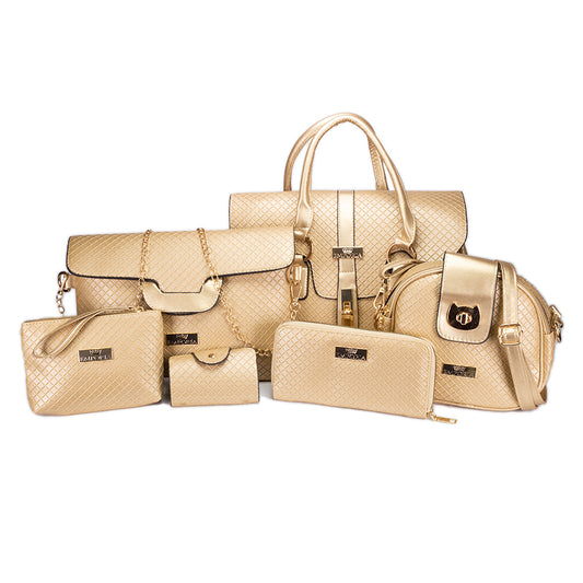 6-teiliges Emporia Taschenset, Farbe: gold