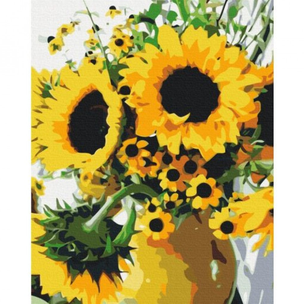 "Sonnenblumenduftwolke" Malen nach Zahlen Set, 40x50 cm 1 