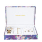 Excellanc women's gift set with wristwatch, bracelet, necklace and earrings; gold tone, with white Emporia crystals