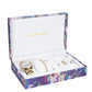 Excellanc women's gift set with wristwatch, bracelet, necklace and earrings; gold tone, with white Emporia crystals
