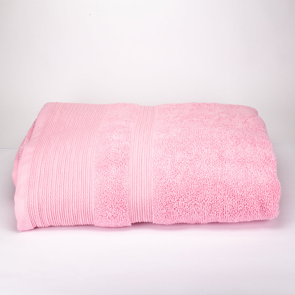 3+3+1 Übergroßes Badetuch-Geschenkset mit Handtüchern aus 100% Mikrobaumwolle, 500 GSM, pastellrosa 7 