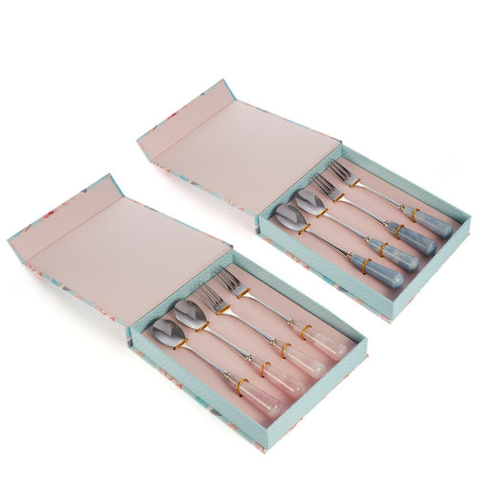 Gemporia-Dessertbesteckset mit Célesztin Edelstein-handgriffen