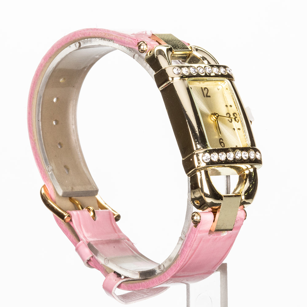 Schmuckgarnitur aus aus goldplattierter Legierung mit weißem Emporia® Kristall 7 