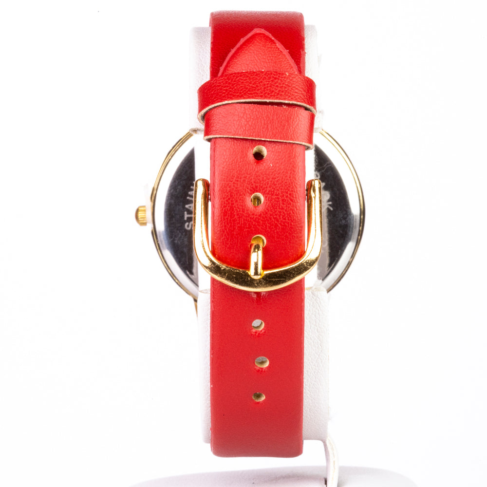 aus goldplattierter Legierung mit Rubin 4 