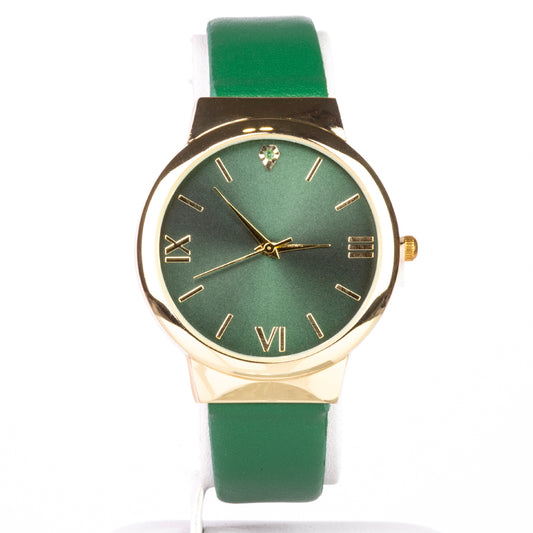 aus goldplattierter Legierung mit Smaragd