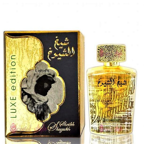 100 ml Eau de Parfum Sheikh Shuyukh Luxe würziger Karamellduft für Männer