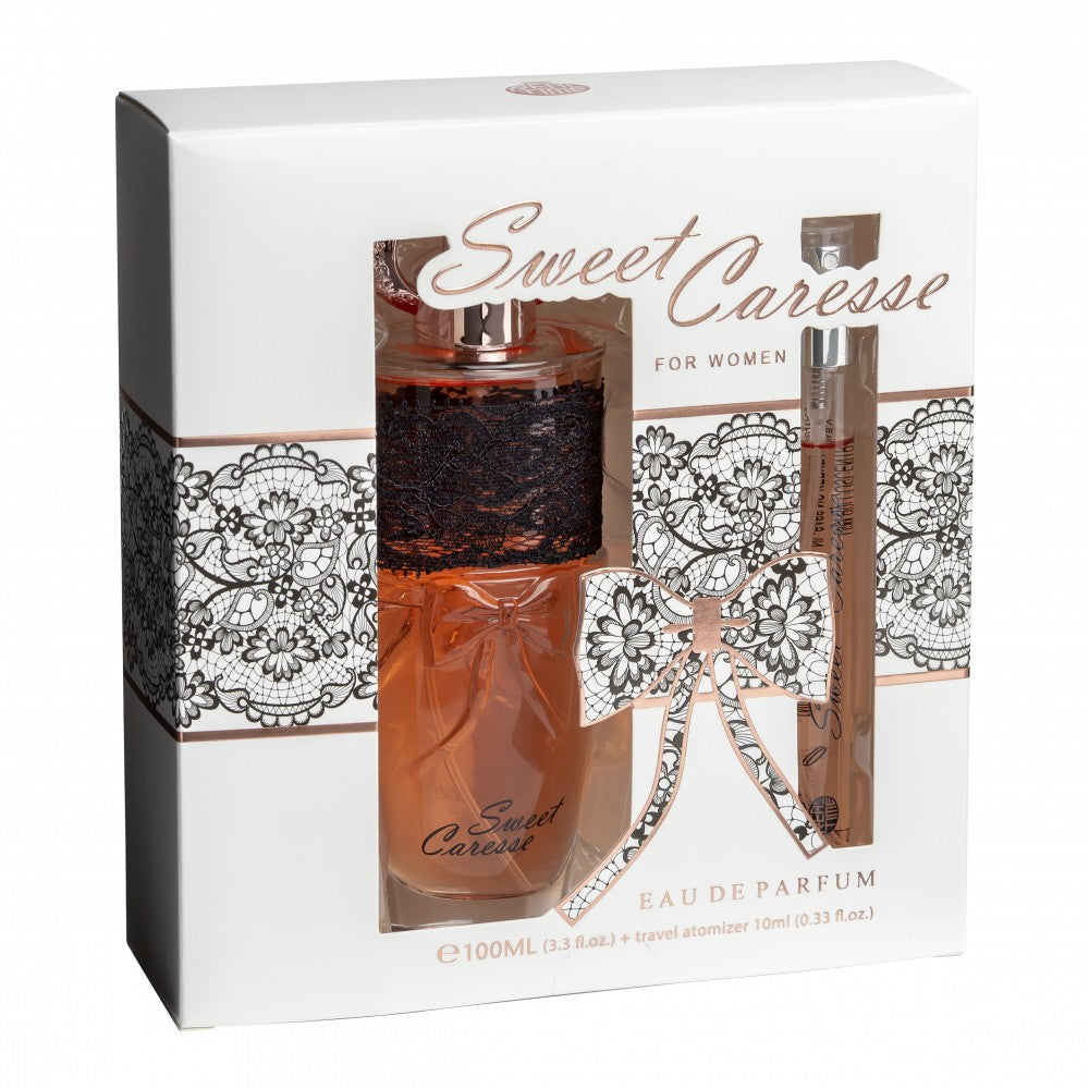 100 ml + 10 ml Eau de Parfum "SWEET CARESSE" Orientalischer floraler Duft für Frauen 1 