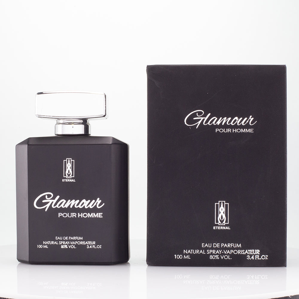 100 ml EDP GLAMOUR BLACK Frischer Duft für Männer 2 