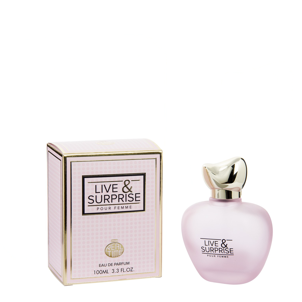 100 ml Eau de Parfum "Live & Surprise" Floraler holziger Duft für Frauen