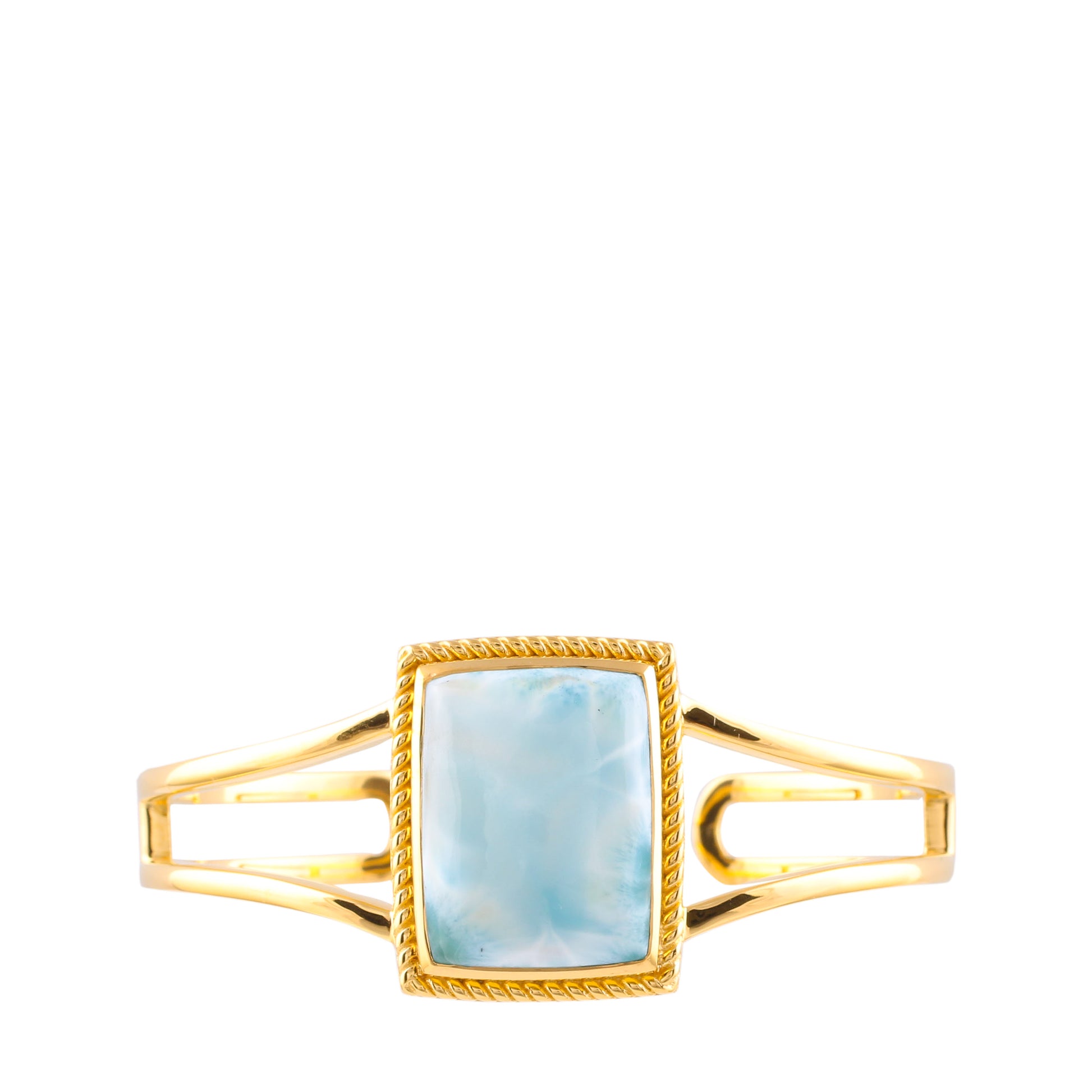 Goldplattierte Silber mit Larimar 1 