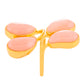 Goldplattierter Silberring mit rosafarbenem Opal