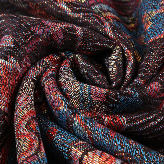 100% Real Pashmina Cashmere Scarf, 70 cm x 180 cm, Multicolor Black, 100% Pashmina Cashmere
